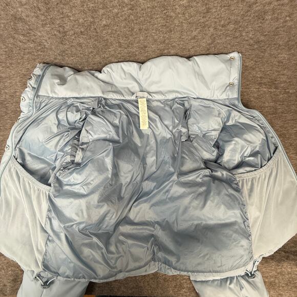 Alo Gold Rush Puffer Coat in Celestial Blue Women's XS 2-4 Weather Resistant - Picture 9 of 14